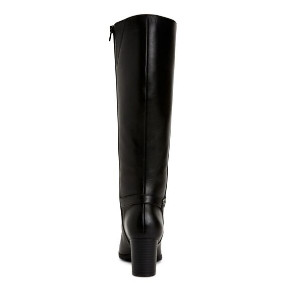 Giani Bernini Womens 9 M Black Zip Up Knee High Heel Boots DISPLAY FF3 - Picture 2 of 6